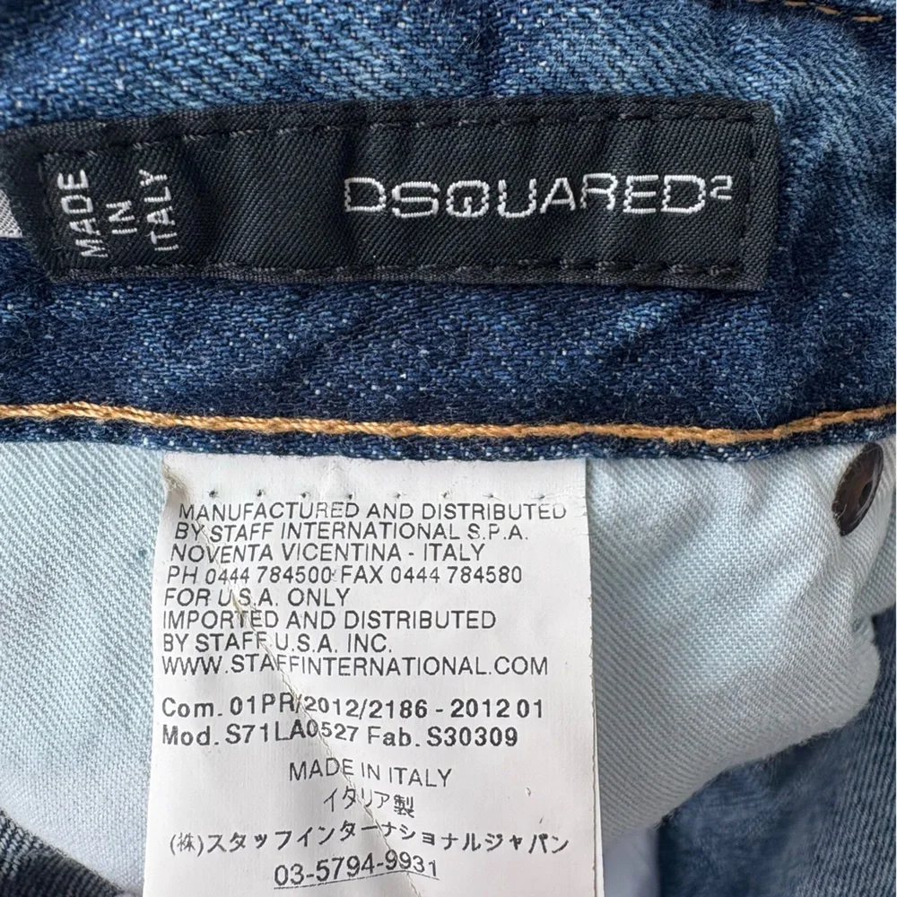 Dsquared2 Cool Guy Eagle & Stars Print Jeans  Men’s IT 44 (28–29) Made in Italy